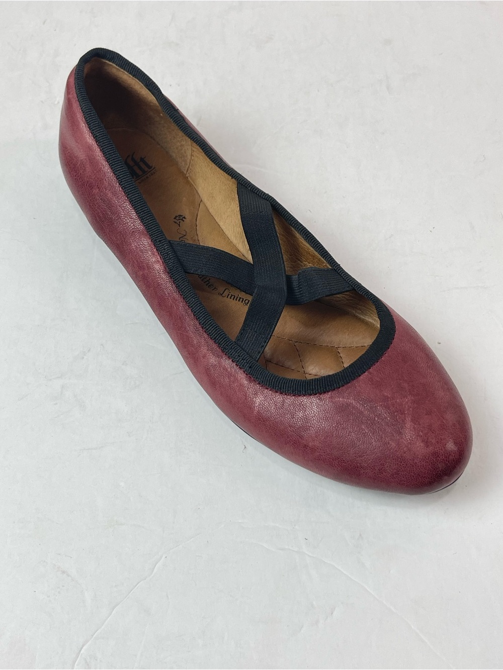 Sofft‎ Barris Burgundy Leather Mary Jane Ballet Flats Comfort Women Size US 9.5M